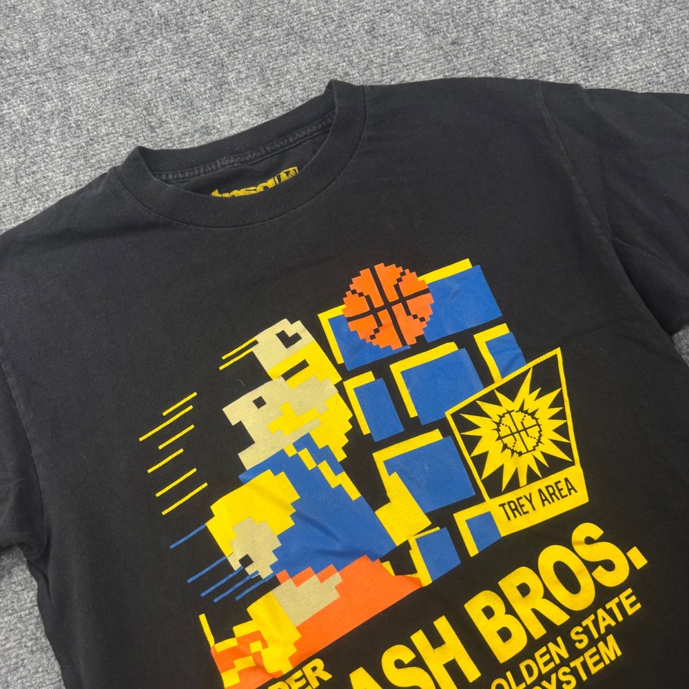TPSD T-Shirt Medium Black Super Splash Bros Golden State Warriors Men's